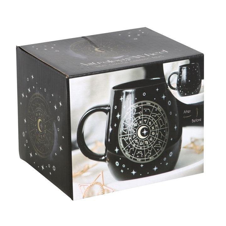 Taza térmica con rueda astrológica