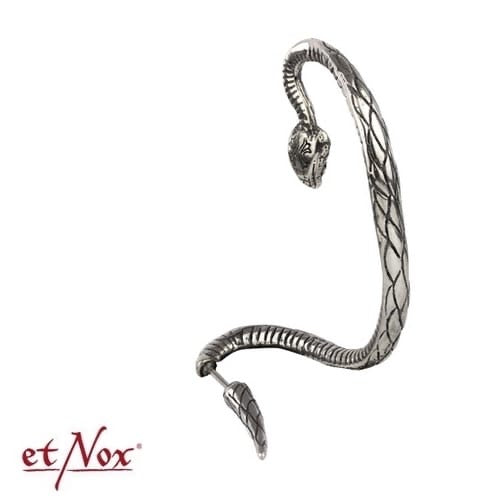 Pendiente de diseño "serpiente" etNox de acero inoxidable, lado derecho.