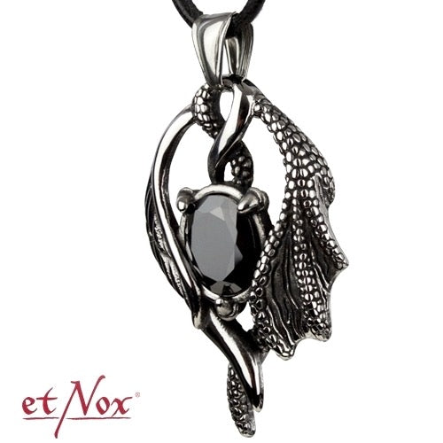 Colgante "Alas con Piedra" de acero inoxidable de etNox