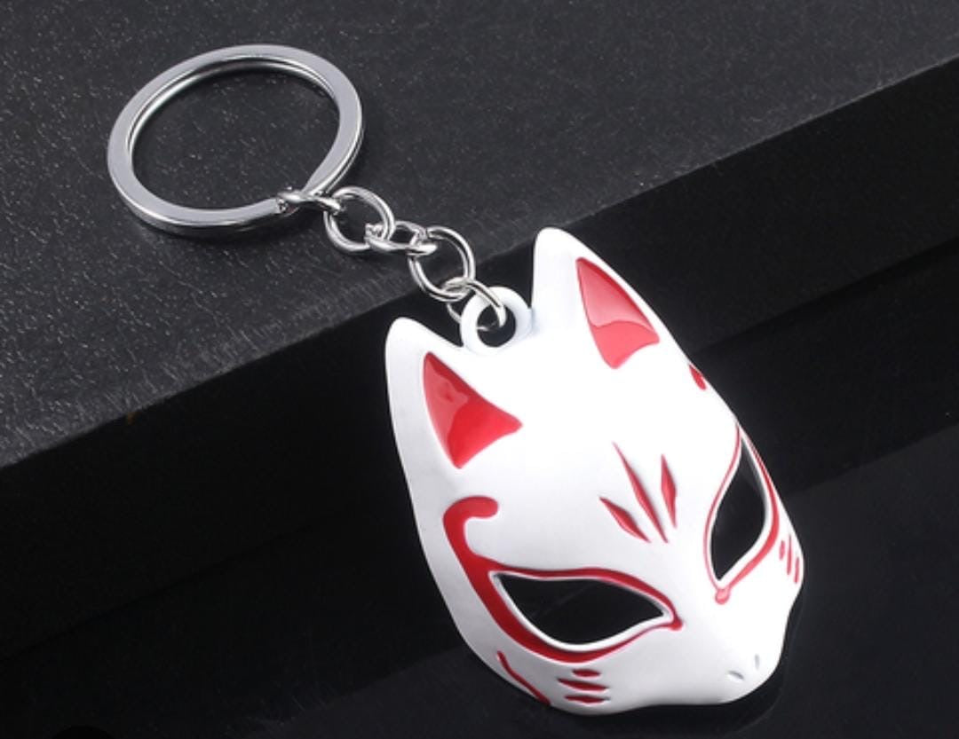 Llavero metálico Máscara Japonesa de Zorro