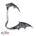 Pendiente de diseño "Bat Wing" de acero inoxidable, derecho de
etNox