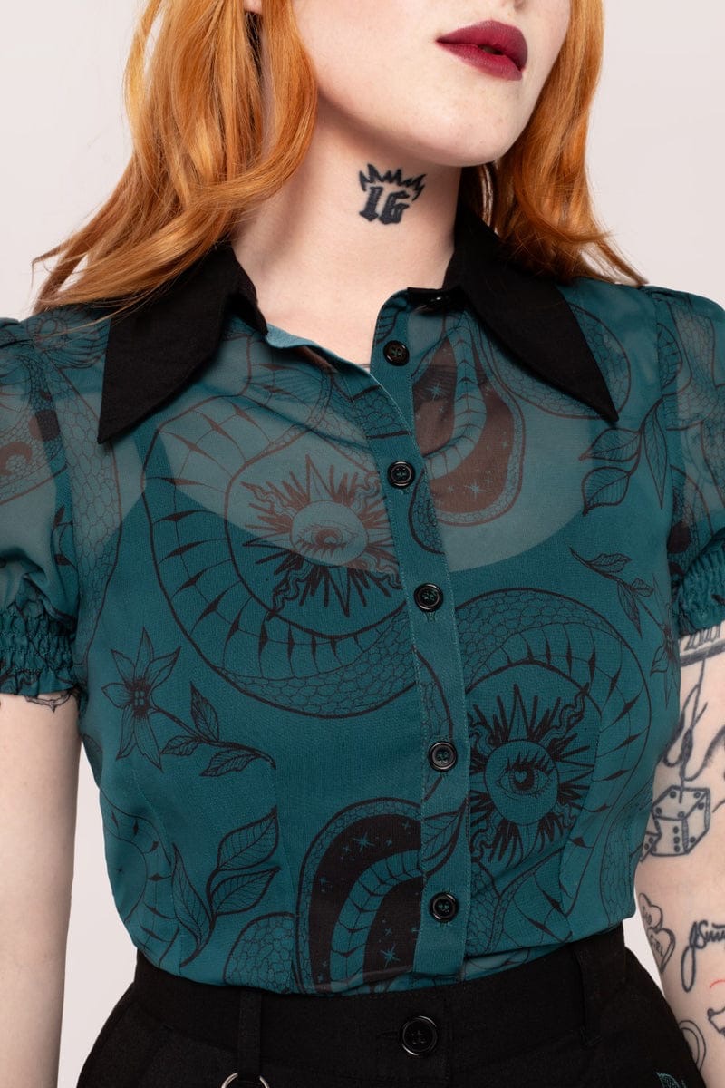 Venom Blouse de Hell Bunny