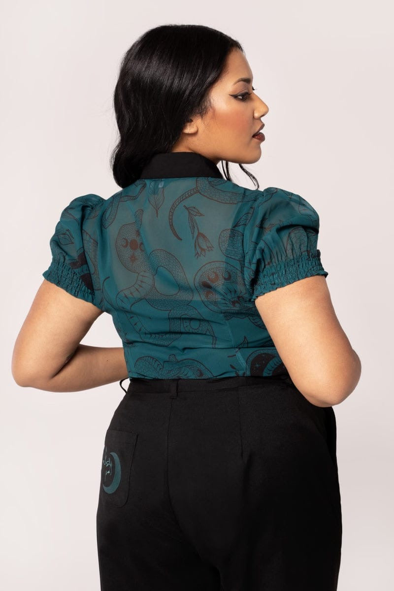 Venom Blouse de Hell Bunny
