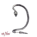 Pendiente de diseño "serpiente" etNox de acero inoxidable, lado derecho.