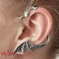Pendiente de diseño etNox "Bat Wing" de acero inoxidable, lado izquierdo