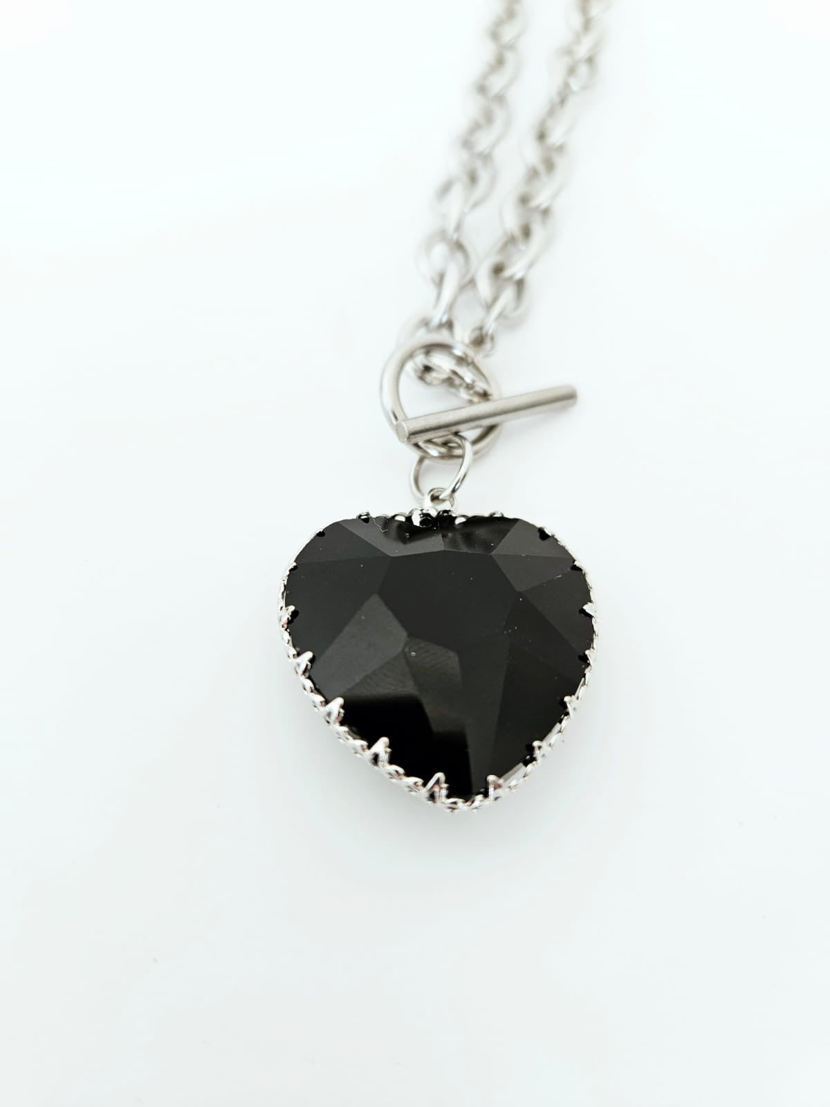 Collar corazón Punk