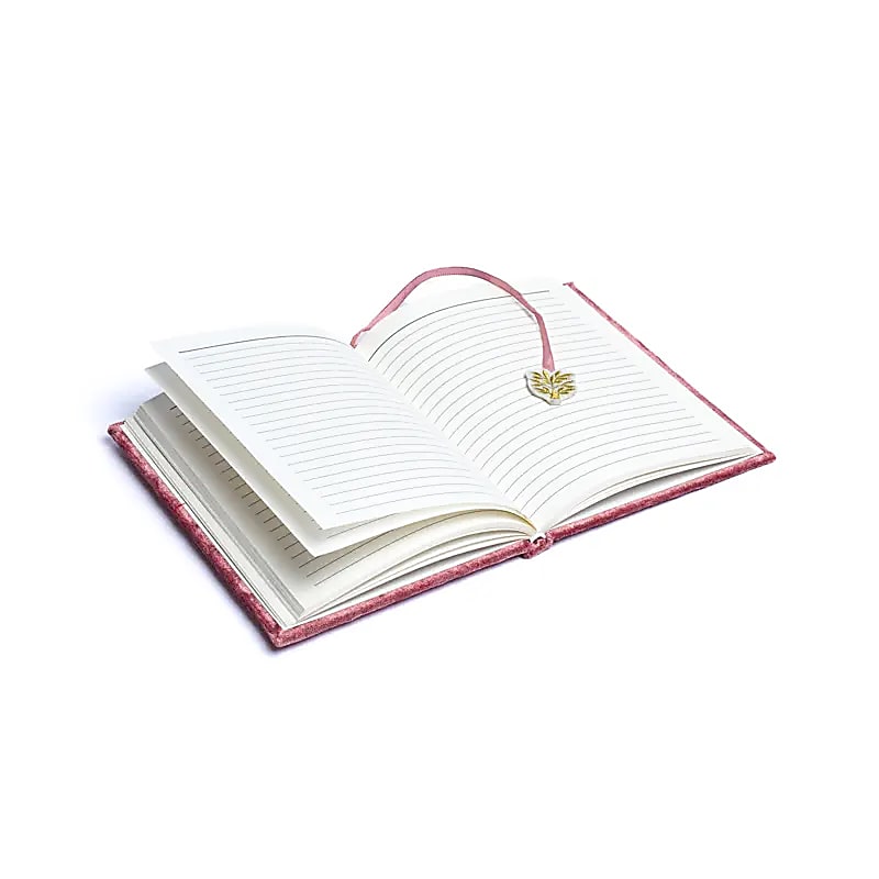 Cuaderno terciopelo rosa Árbol de la Vida