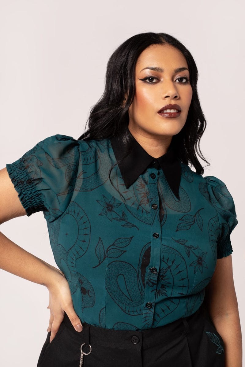 Venom Blouse de Hell Bunny