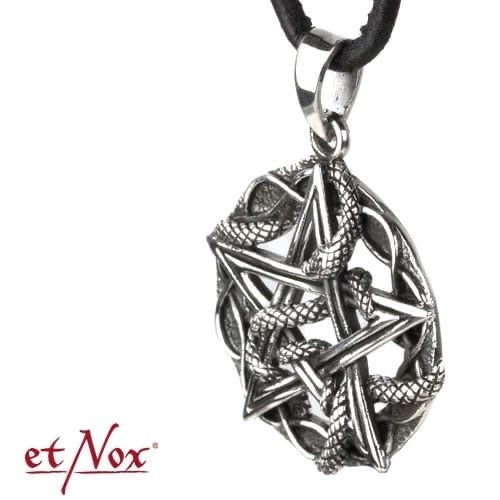 Colgante "Pentagrama de Serpiente" de acero inoxidable de etNox