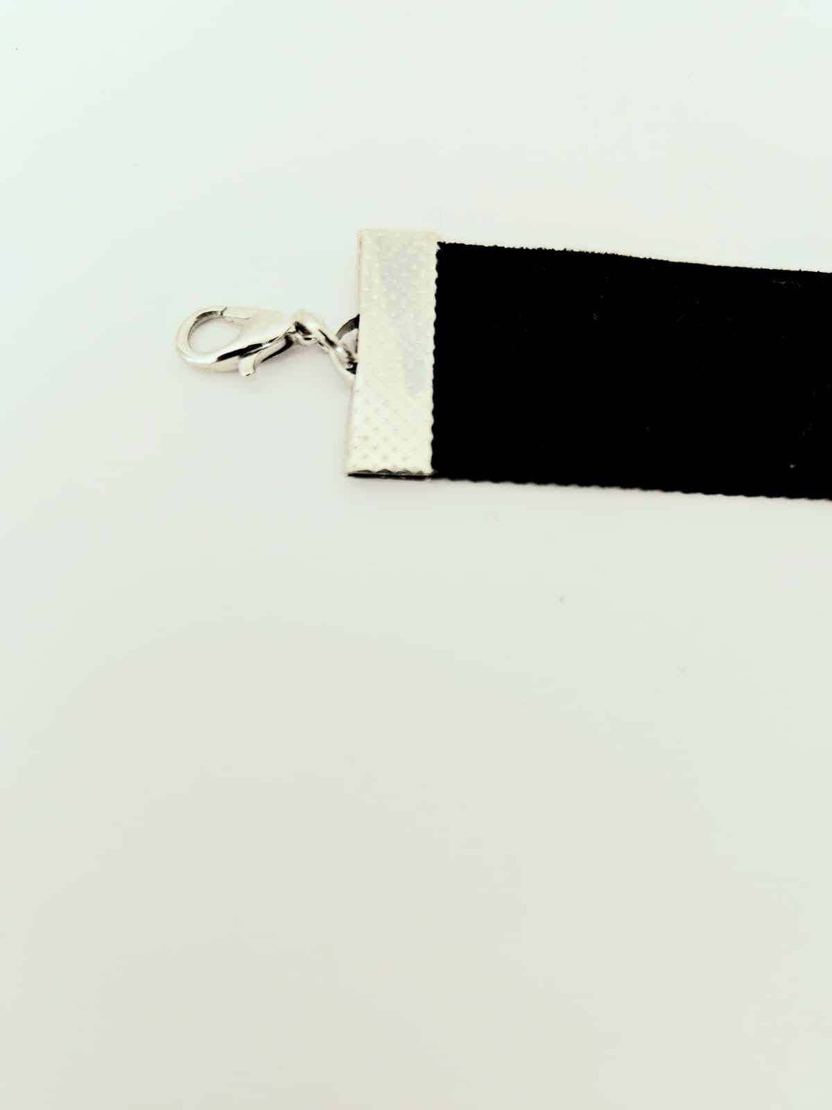 Choker ajustable terciopelo con camafeo