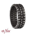 Anillo de acero inoxidable etNox "Piel de Dragón"