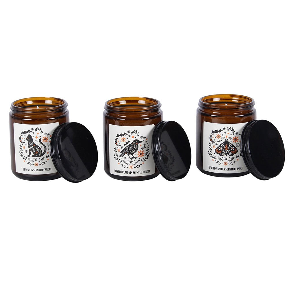 Lote de 3 velas perfumadas «Frightful Folk»