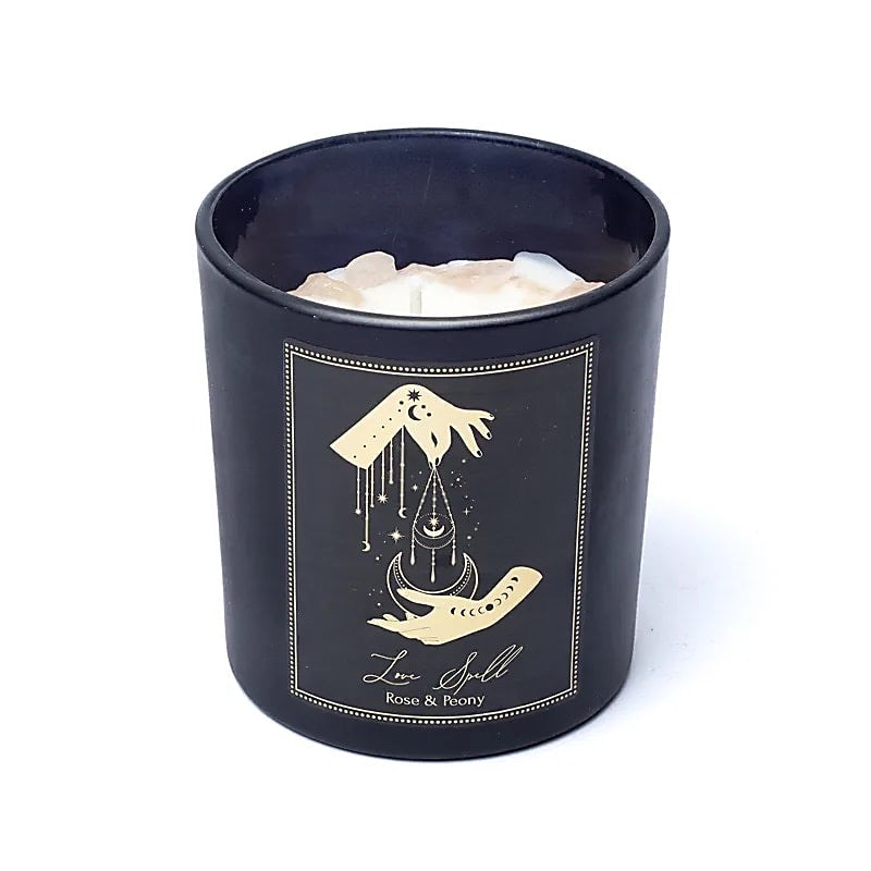 Vela Manifestation Love Spell en vidrio