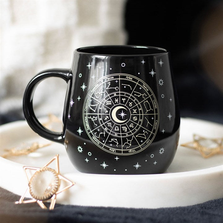 Taza térmica con rueda astrológica