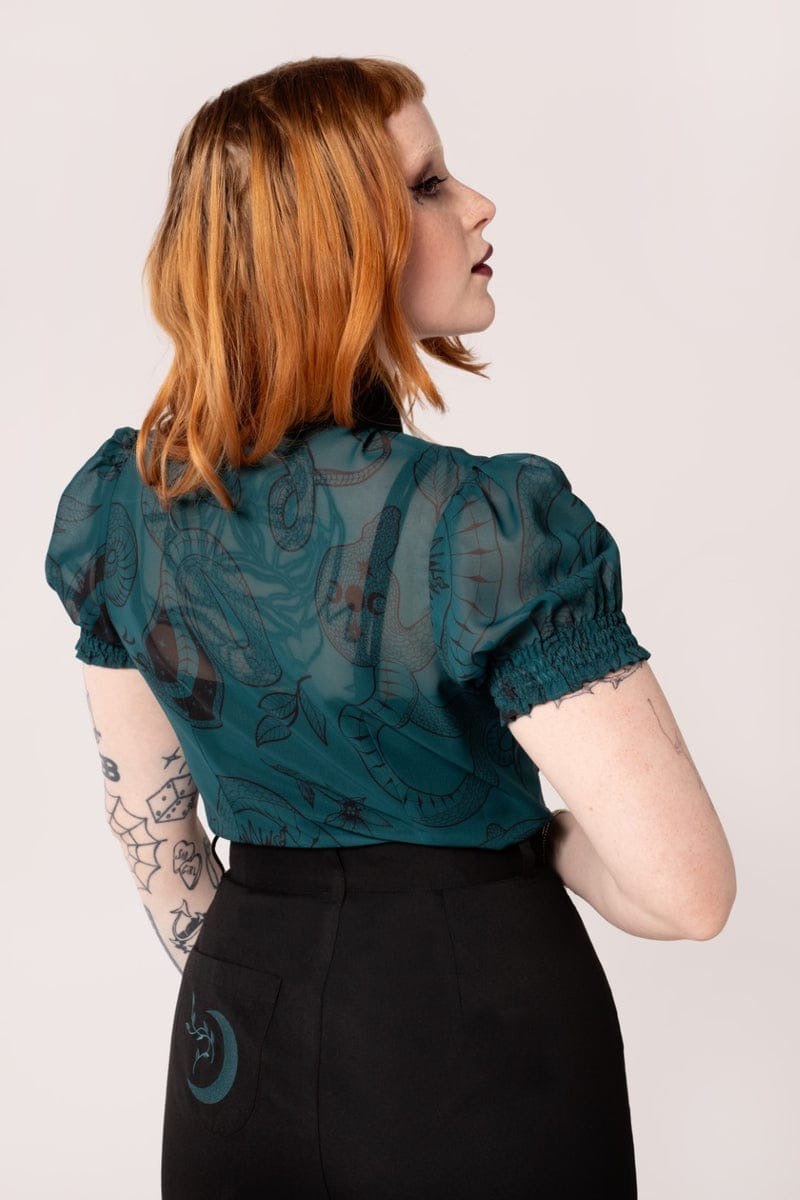 Venom Blouse de Hell Bunny