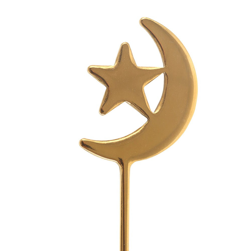 Juego de 4 cucharillas con forma de estrella y luna