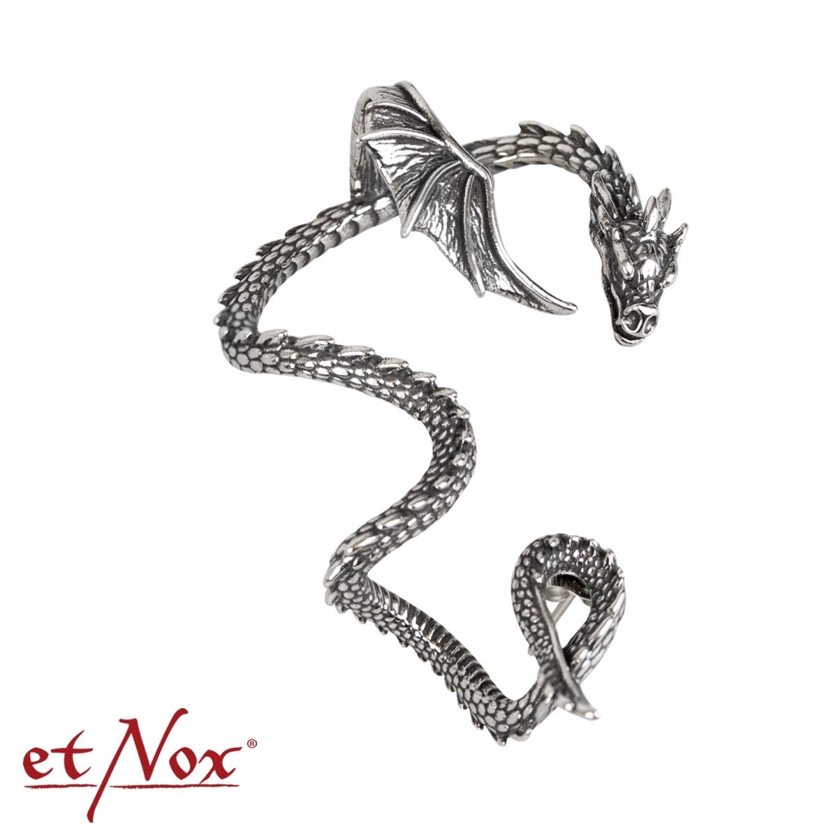 Pendiente de diseño etNox "Dragón Alado" de acero inoxidable, derecho
etNox