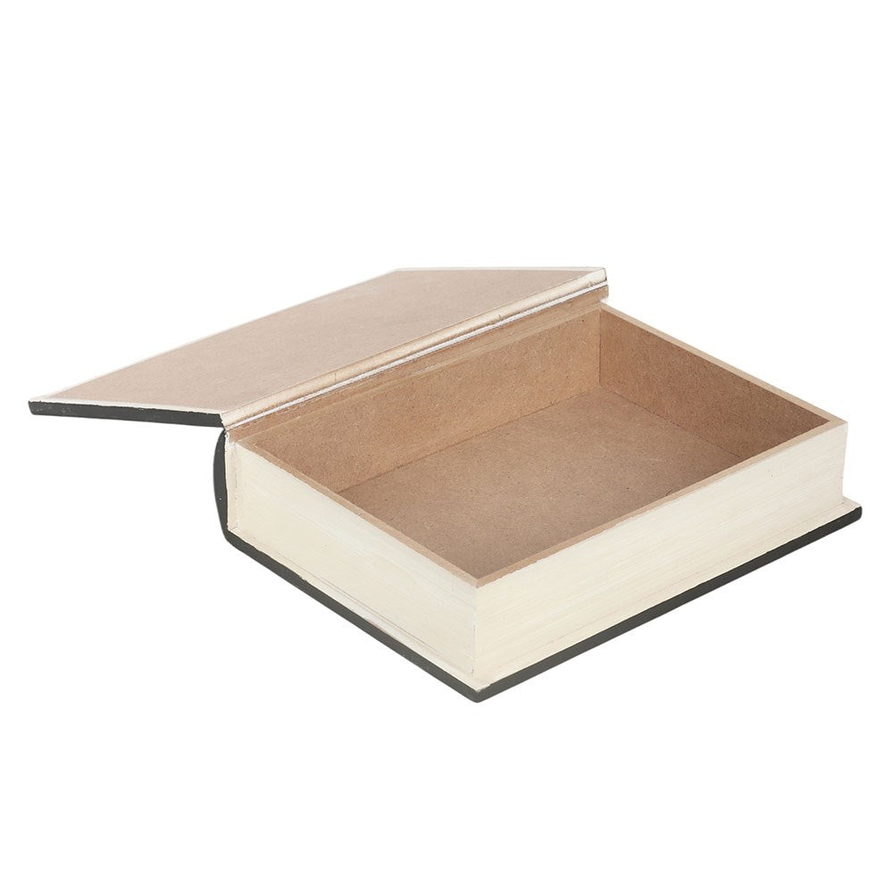 Caja de almacenamiento con forma de libro de hechizos «Black Cat Magick»