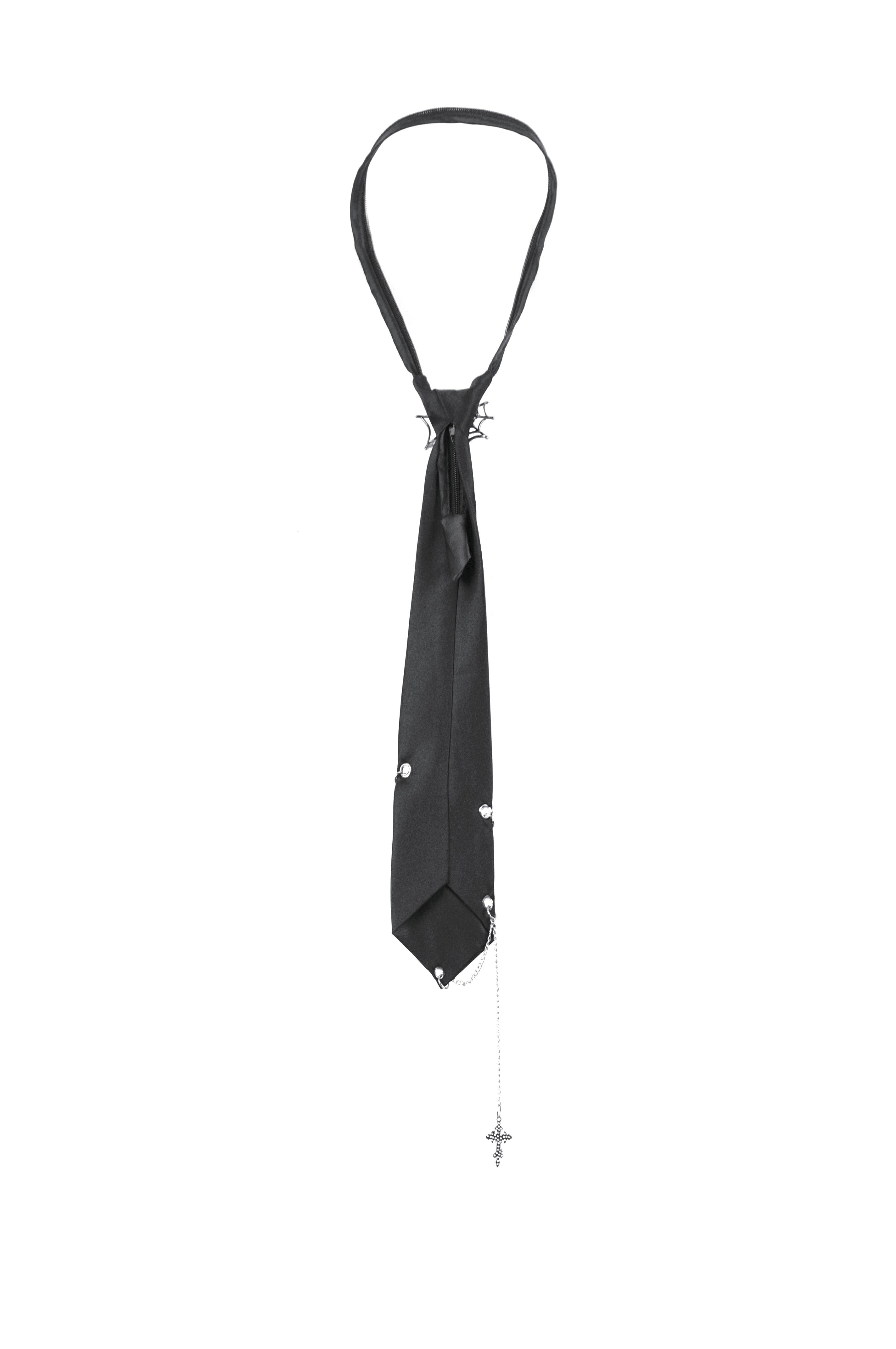 Corbata punk con eslabones de cadena
