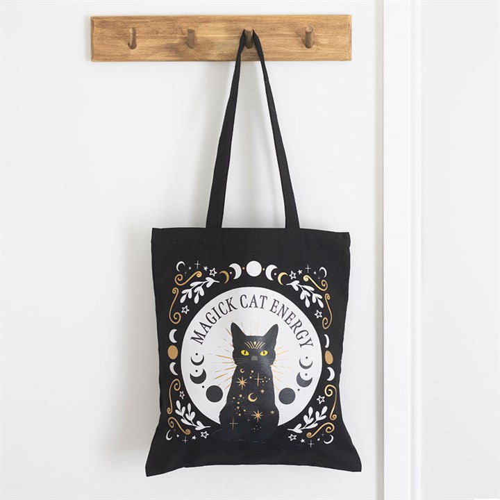 Bolso de mano «Black Magick Cat Energy»