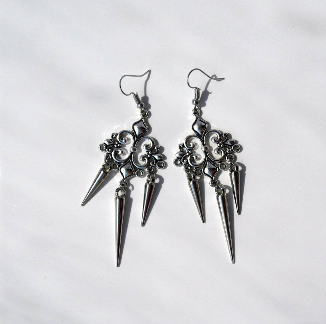Pendientes góticos candelabros