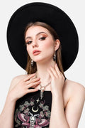 Gargantilla con anillo de cristal y helecho de Restyle