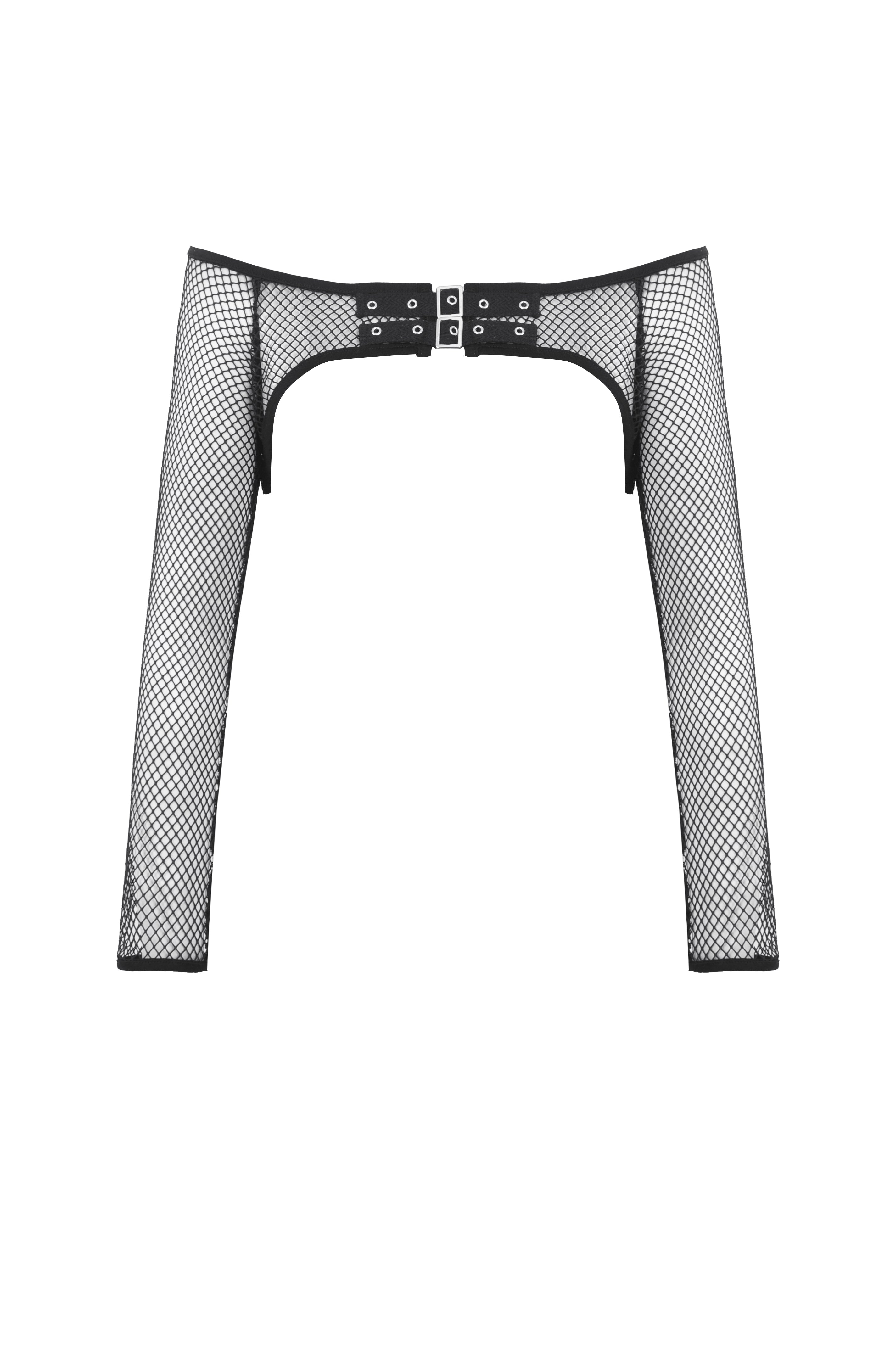 Capa de malla punk negra