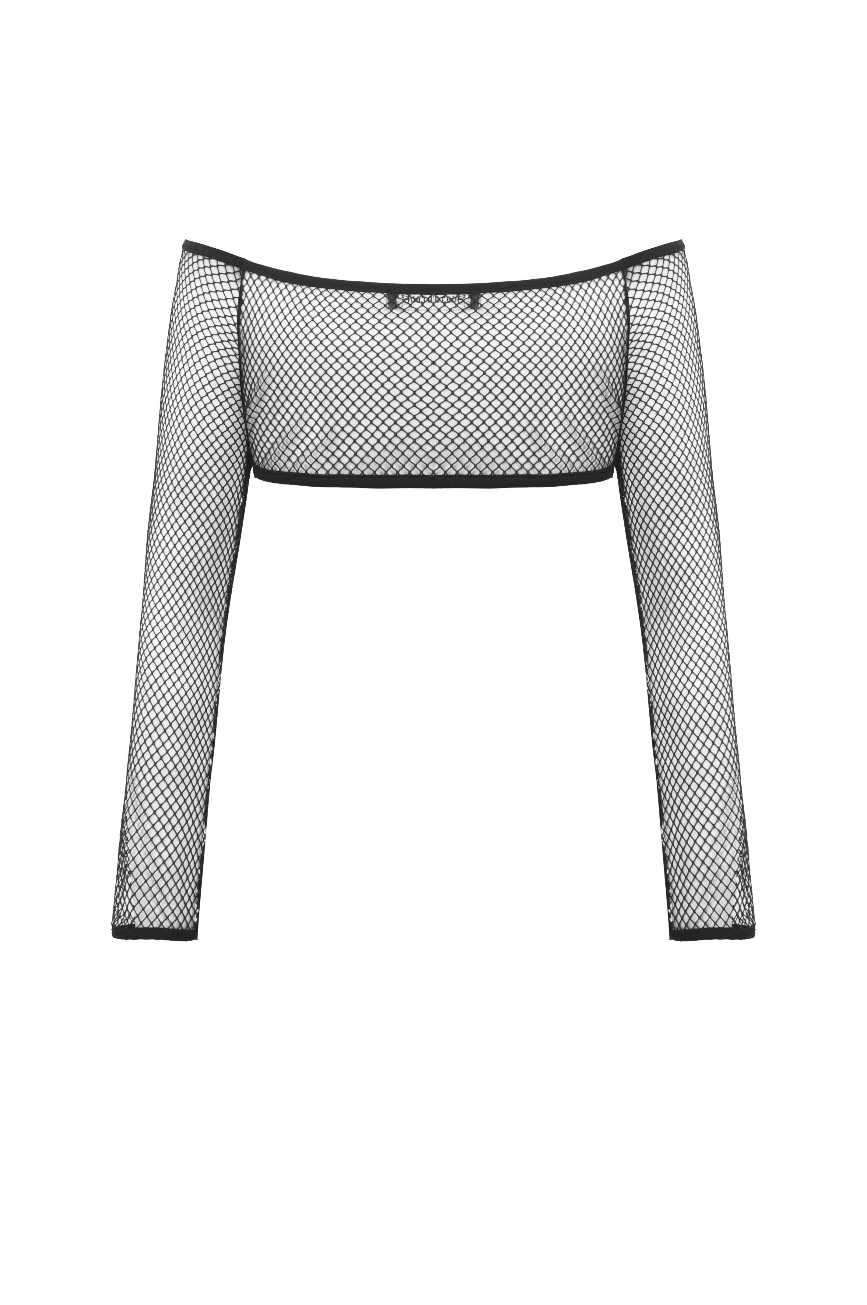 Capa de malla punk negra