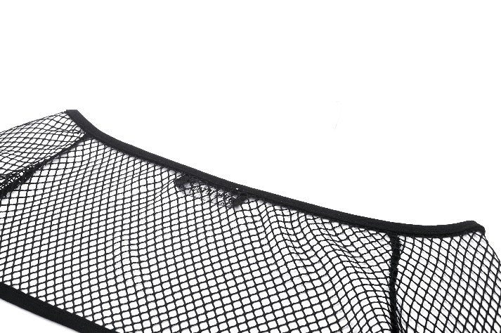 Capa de malla punk negra