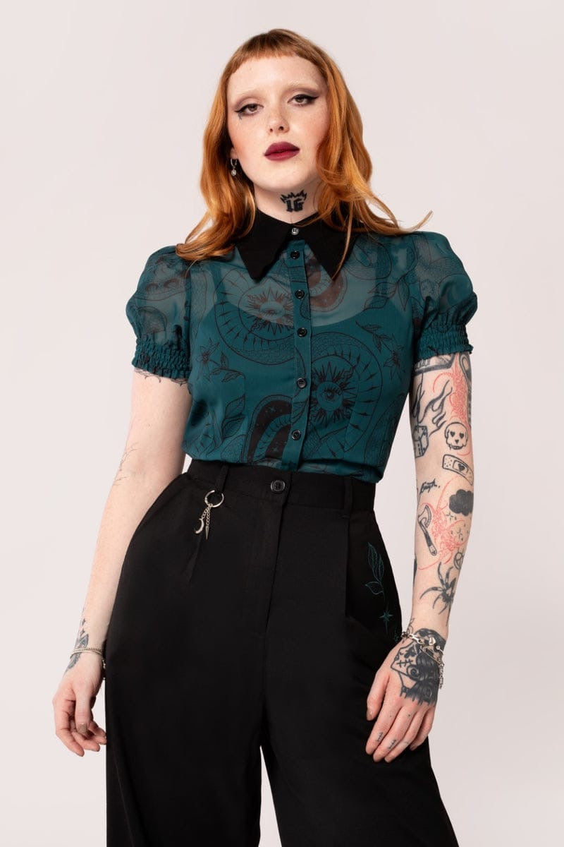Venom Blouse de Hell Bunny