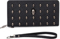 Cartera de ataúd con estampado gótico en relieve