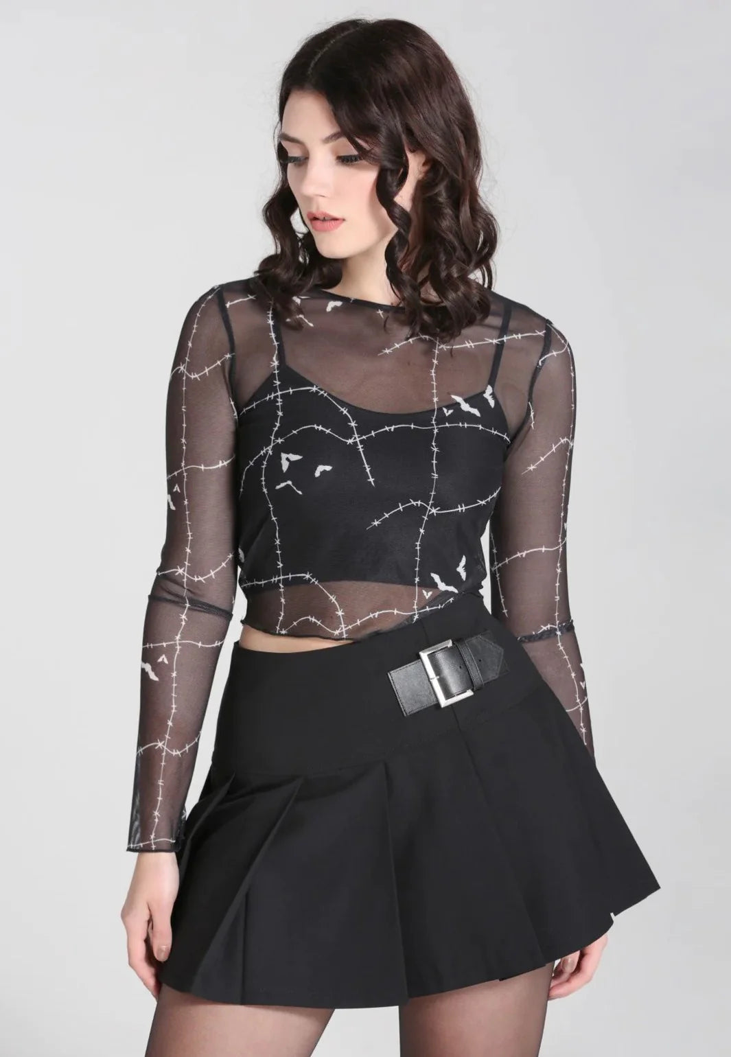 Stitches Mesh Top de Hell Bunny