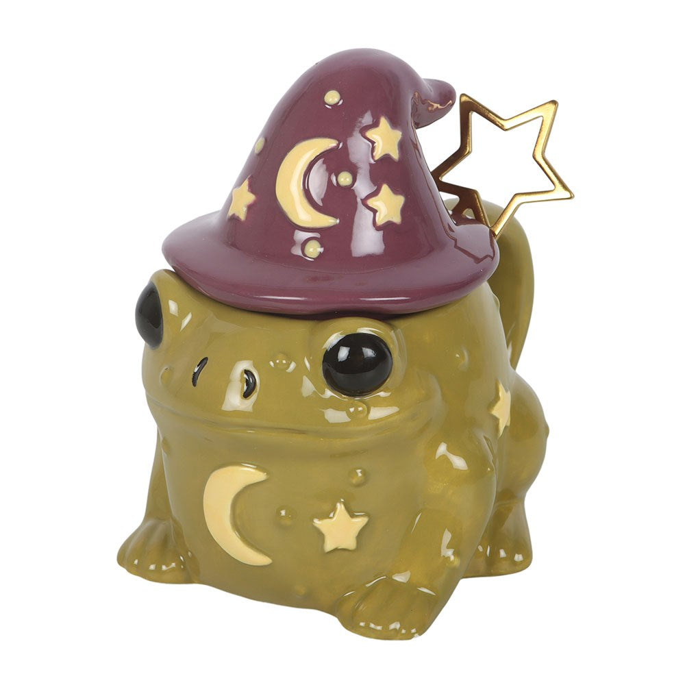 Taza con forma de sapo mágico y cucharita