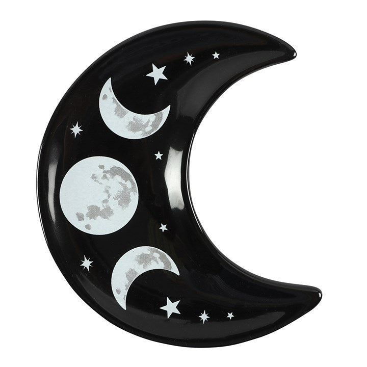 Bandeja para joyas con forma de luna creciente