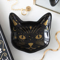 Bandeja decorativa con cara de gato negro «Magick»