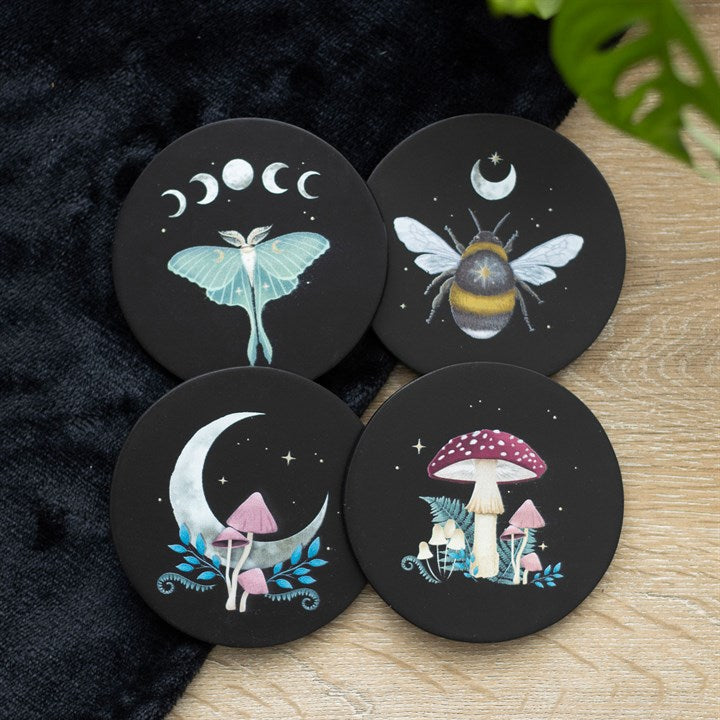 Juego de posavasos «Bosque oscuro»