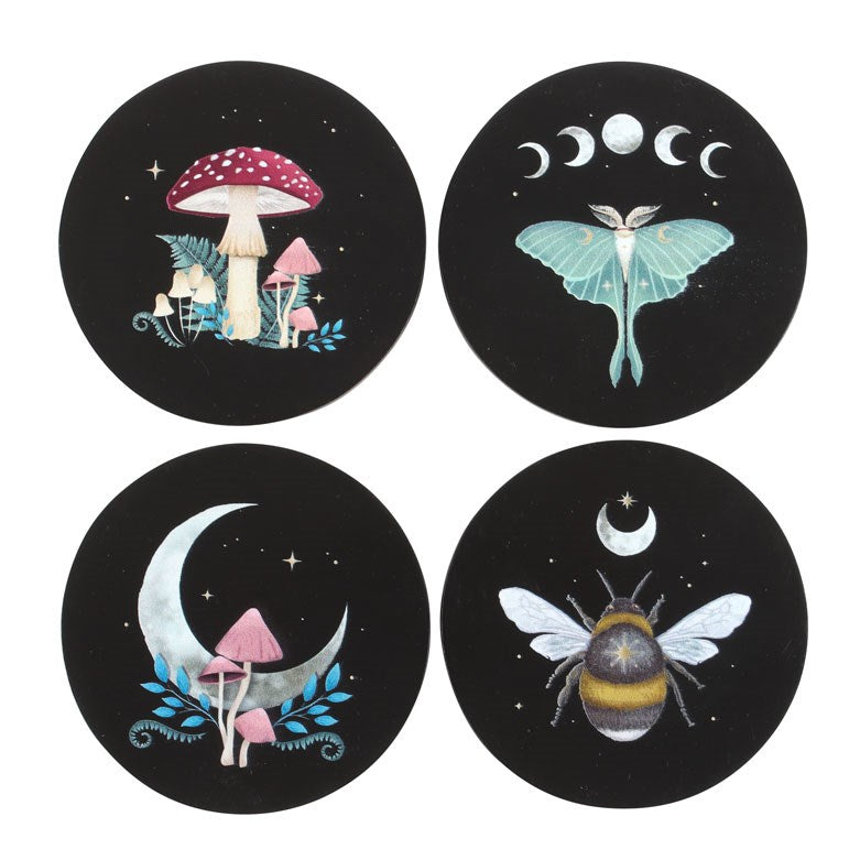 Juego de posavasos «Bosque oscuro»