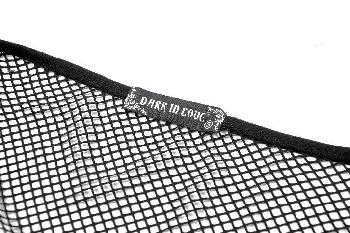 Top versátil de malla punk